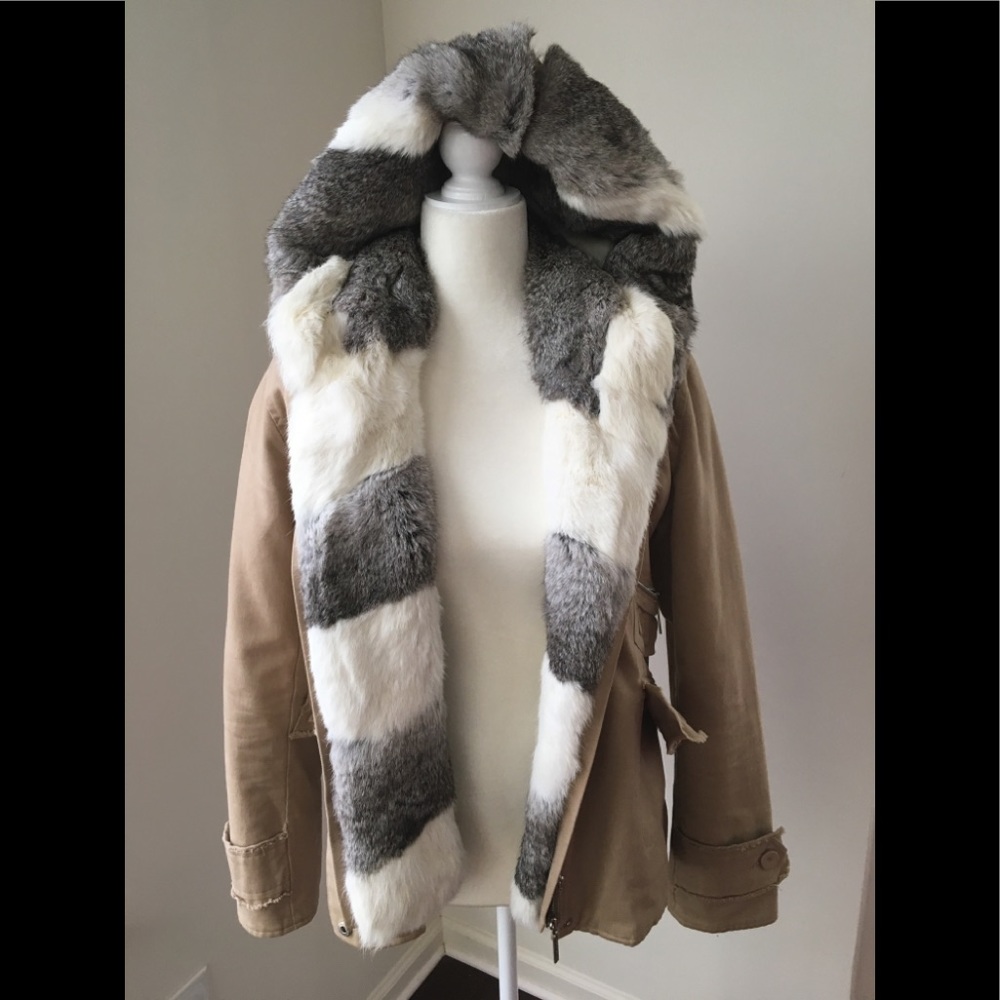 Steffen Schraut Coat Size S/M - Rabbit Fur